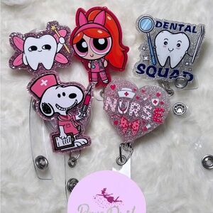 Cartoon character badge reels